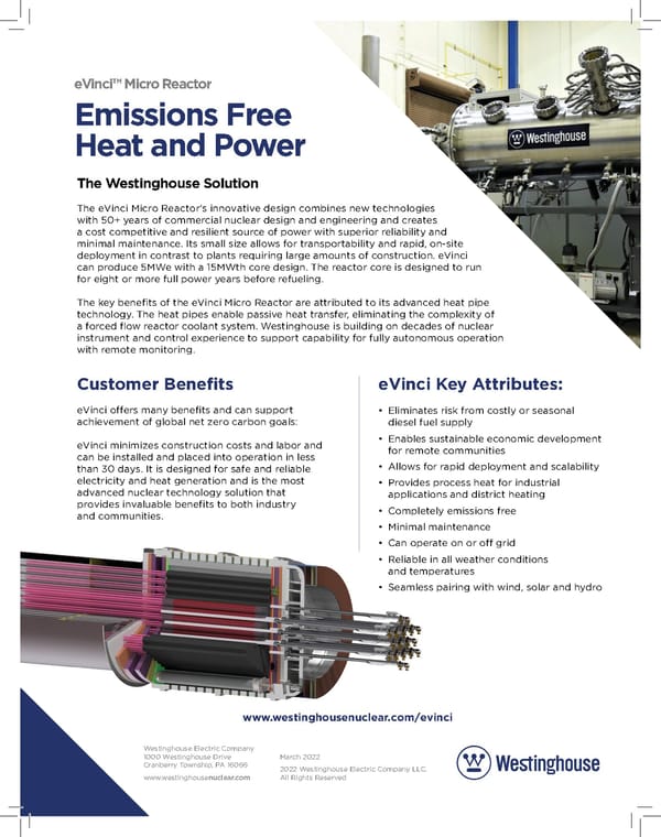 Emissions Free Heat and Power - Page 1