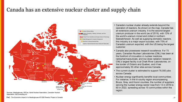 The Economic Impact of a Westinghouse AP1000 Reactor Project in Canada - Page 21