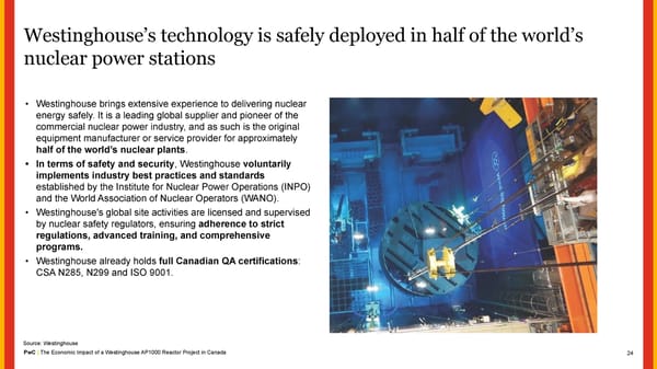 The Economic Impact of a Westinghouse AP1000 Reactor Project in Canada - Page 24