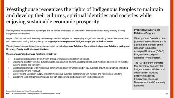 The Economic Impact of a Westinghouse AP1000 Reactor Project in Canada - Page 26